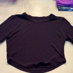 lululemon athletica Dark black Crop Top